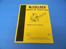 Mcculloch mac 3516 gas chainsaw owners manual